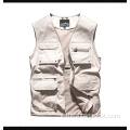 Giacca gilet in cotone da uomo personalizzata all'ingrosso con maniche